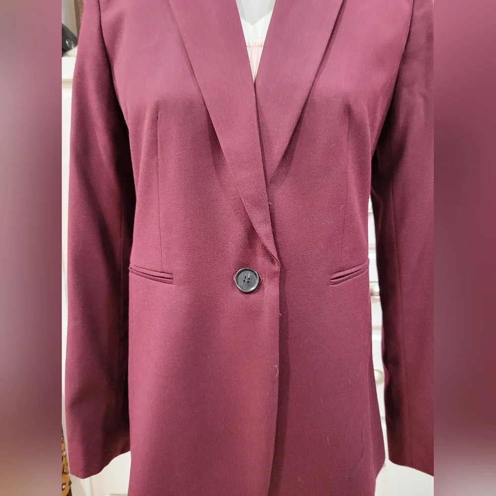 NWT Ann Taylor Burgundy Suit - Picture 3 of 16